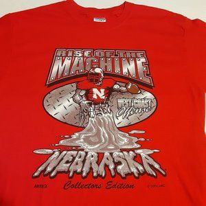 VTG 2004 Gildan Nebraska Cornhuskers Football Collectors Edition SS T Shirt M